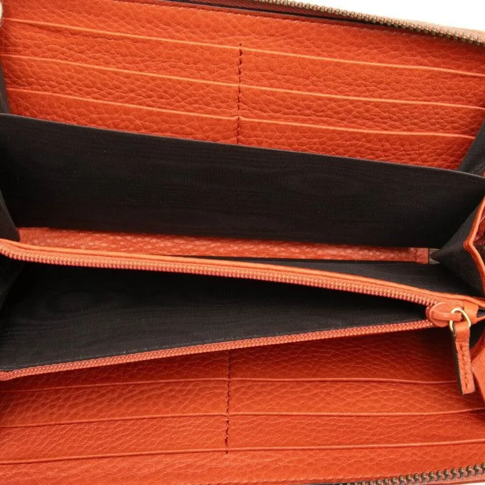 Gucci Bamboo Round Zip Long Wallet